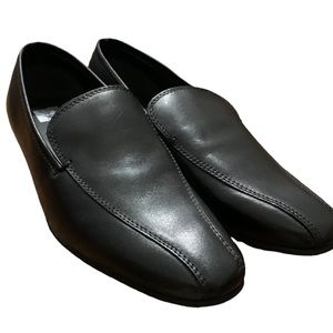 Benelaccio Boys Formal Black Slip On Shoes- Size 38, US 6.5